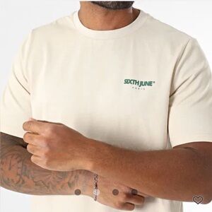 NWT Men’s SIXTH JUNE Size L Color Beige 100% Cotton